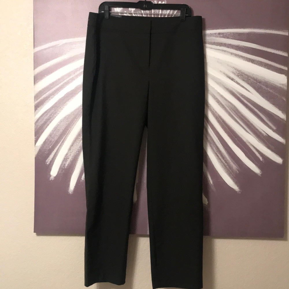 Dark green straight leg pant